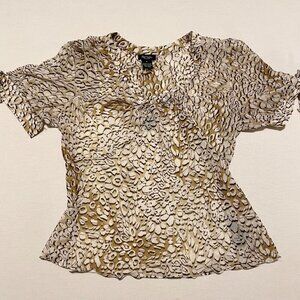 Bob Mackie Leopard Print w Built in Tank Top Womans Size 6